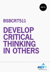 Picture of BSBCRT511 Develop critical thinking in others eBook