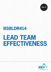 Picture of BSBLDR414 Lead team effectiveness eBook