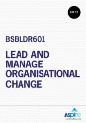 Picture of BSBLDR601 Lead and manage organisational change eBook
