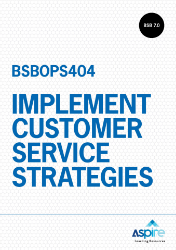 Picture of BSBOPS404 Implement customer service strategies eBook
