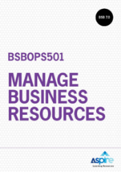 Picture of BSBOPS501 Manage business resources eBook