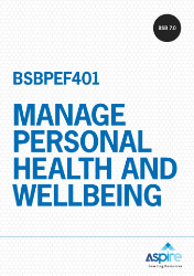 Picture of BSBPEF401 Manage personal health and wellbeing eBook