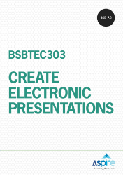 Picture of BSBTEC303 Create electronic presentations