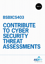 Picture of BSBXCS403 Contribute to cyber security threat assessments eBook