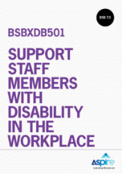 Picture of BSBXDB501 Support staff members with disability in the workplace eBook (Version 2.1)