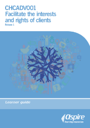 Picture of CHCADV001 Facilitate the interests and rights of clients eBook