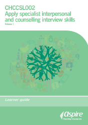 Picture of CHCCSL002 Apply specialise interpersonal and counselling interview skills eBook