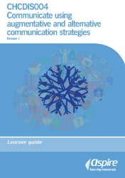 Picture of CHCDIS004 Communicate using augmentative and alternative communication strategies eBook