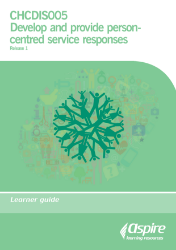 Picture of CHCDIS005 Develop and provide person-centred service responses eBook