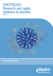 Picture of CHCPOL003 Research and apply evidence to practice eBook