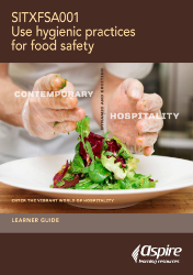 Picture of SITXFSA001 Use hygienic practices for food safety eBook