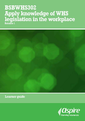 Picture of BSBWHS302 Apply knowledge of WHS legislation in the workplace eBook