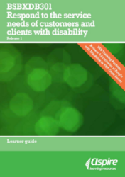 Picture of BSBXDB301 Respond to the service needs of customers and clients with disability eBook
