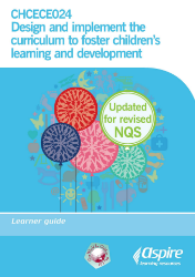 Picture of CHCECE024 Design and implement the curriculum to foster children’s learning and development - NQS updated eBook