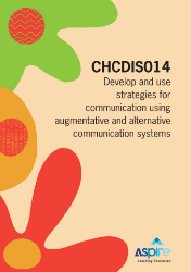 Picture of CHCDIS014 Develop/use strat.for communication using aug./alternative comm eBook