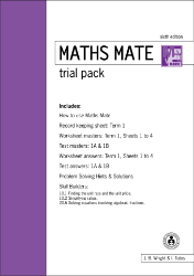Picture of Maths Mate Mauve (Yr 9) Student Workbook - Trial Pack 6E